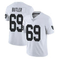 Davalo LV.Raiders #69 Adam Butler Player White Limited Vapor Untouchable Home Game Stitched Jerseys