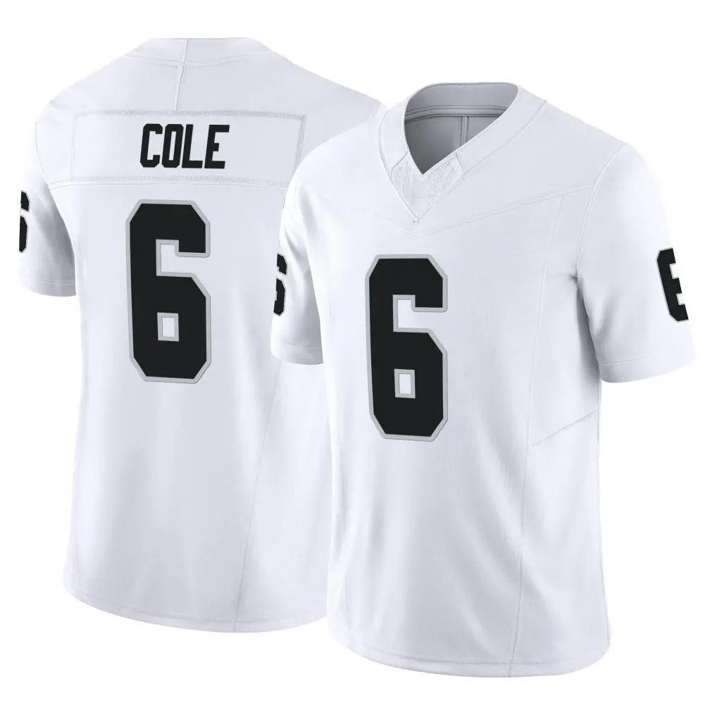 Davalo LV.Raiders #6 A.J. Cole Player White Limited Vapor F.U.S.E. Home Game Stitched Jerseys