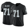 Davalo LV.Raiders #71 DJ Glaze Player Black Limited Vapor F.U.S.E. Home Game Stitched Jerseys