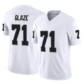 Davalo LV.Raiders #71 DJ Glaze Player White Limited Vapor F.U.S.E. Home Game Stitched Jerseys