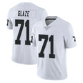 Davalo LV.Raiders #71 DJ Glaze Player White Limited Vapor Untouchable Home Game Stitched Jerseys