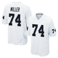Davalo LV.Raiders #74 Kolton Miller Player White Home Game Stitched Jerseys
