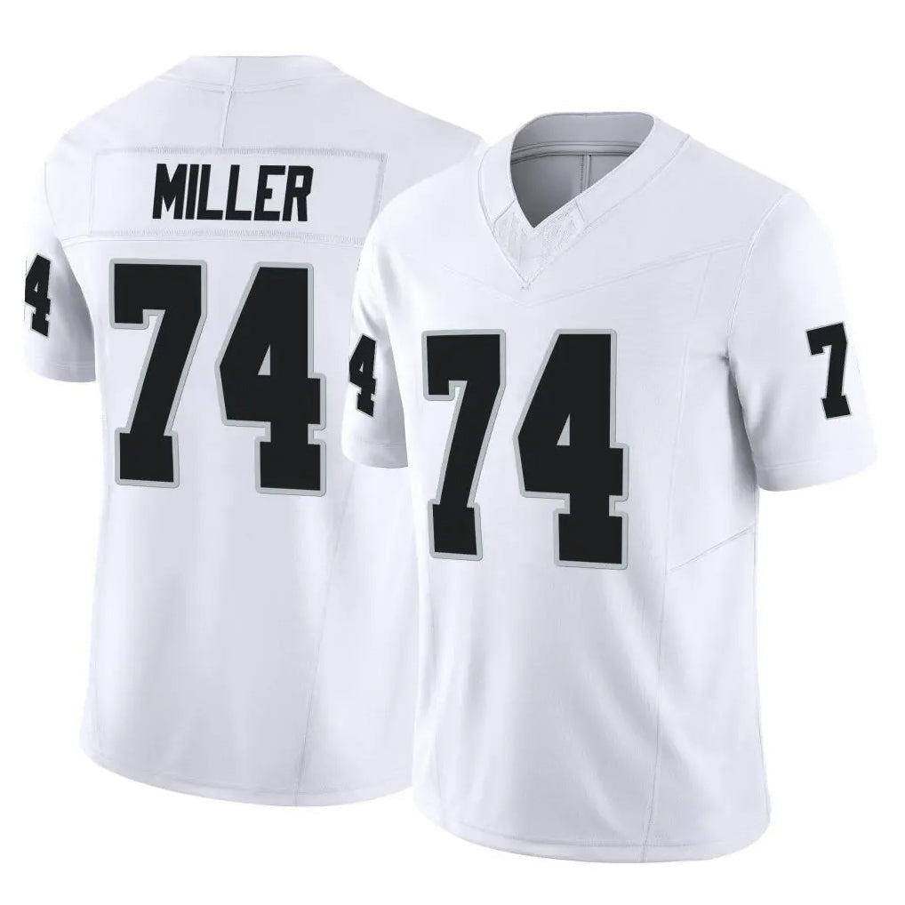 Davalo LV.Raiders #74 Kolton Miller Player White Limited Vapor F.U.S.E. Home Game Stitched Jerseys