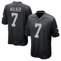 Davalo LV.Raiders #7 Quay Walker Player Black Home Game Stitched Jerseys
