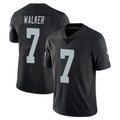 Davalo LV.Raiders #7 Quay Walker Player Black Limited Vapor Untouchable Home Game Stitched Jerseys