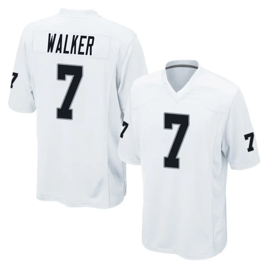 Davalo LV.Raiders #7 Quay Walker Player White Home Game Stitched Jerseys