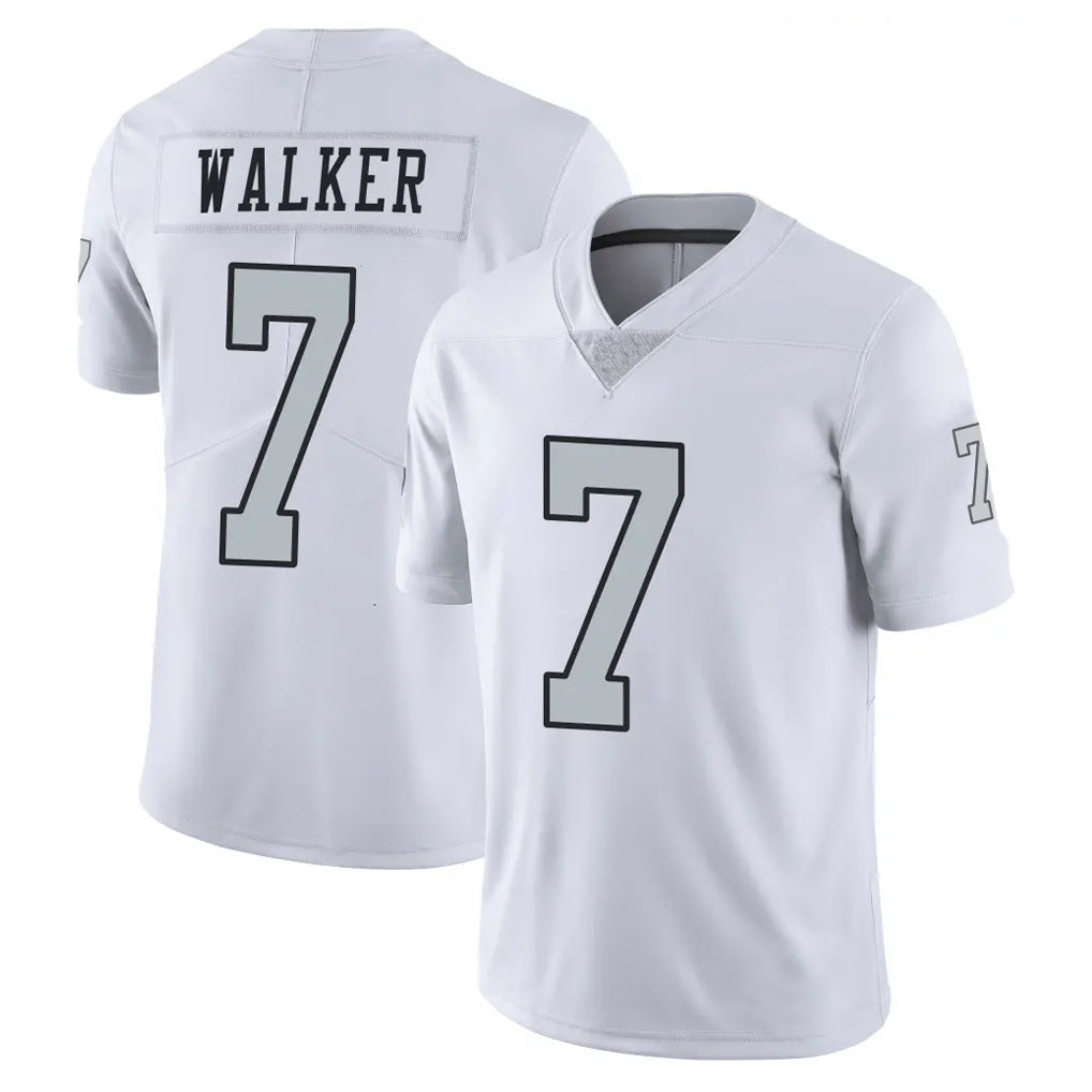 Davalo LV.Raiders #7 Quay Walker Player White Limited Color Rush Home Game Stitched Jerseys