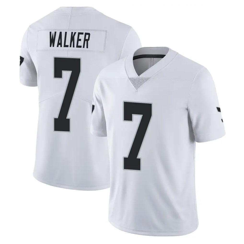 Davalo LV.Raiders #7 Quay Walker Player White Limited Vapor Untouchable Home Game Stitched Jerseys