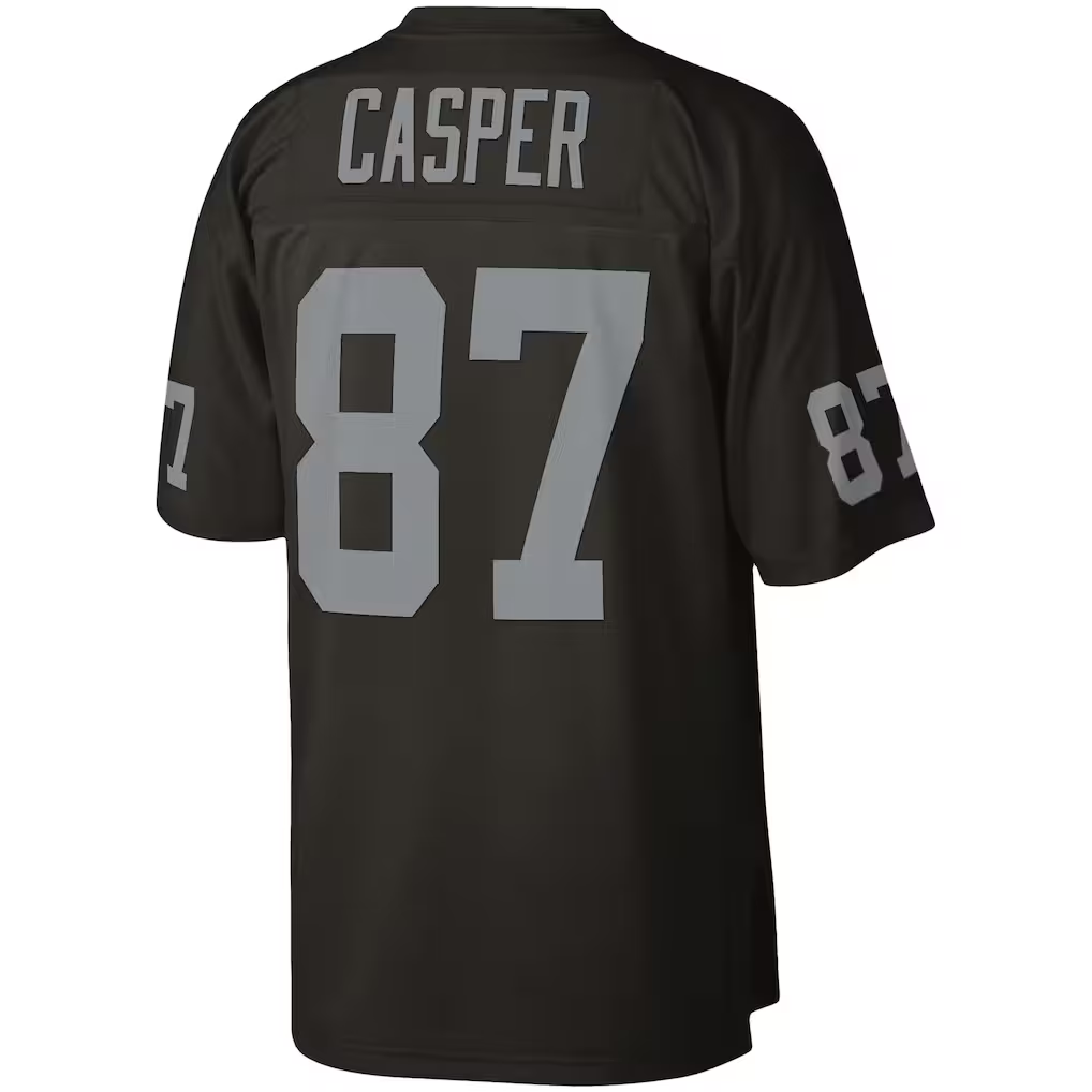Davalo LV.Raiders #87 Dave Casper Mitchell & Ness Black Legacy Replica Jersey Stitched Puhic