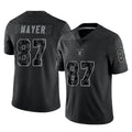 Davalo LV.Raiders #87 Michael Mayer Player Black Reflective Limited Game Stitched Jerseys