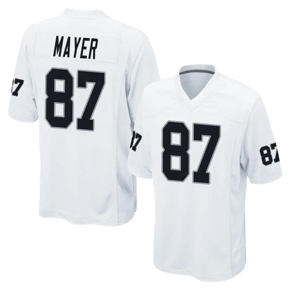 Davalo LV.Raiders #87 Michael Mayer Player White Home Game Stitched Jerseys
