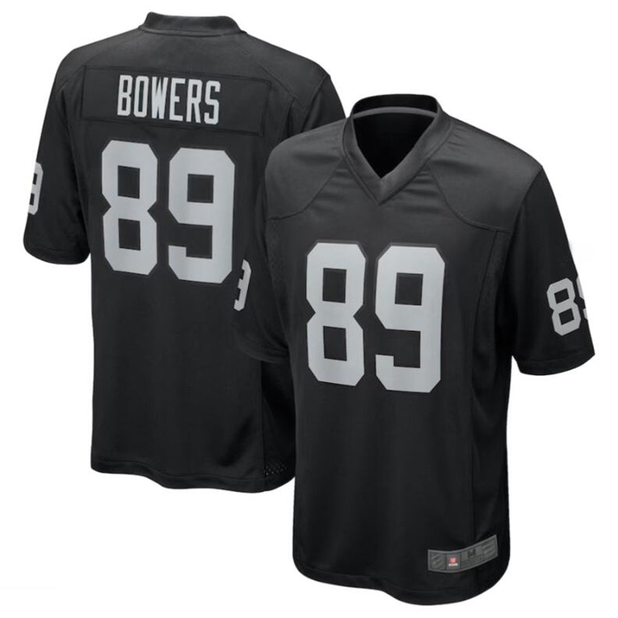Davalo LV.Raiders #89 Brock Bowers Black 2024 Draft First Round Pick Player Game Jersey Stitched Jersey