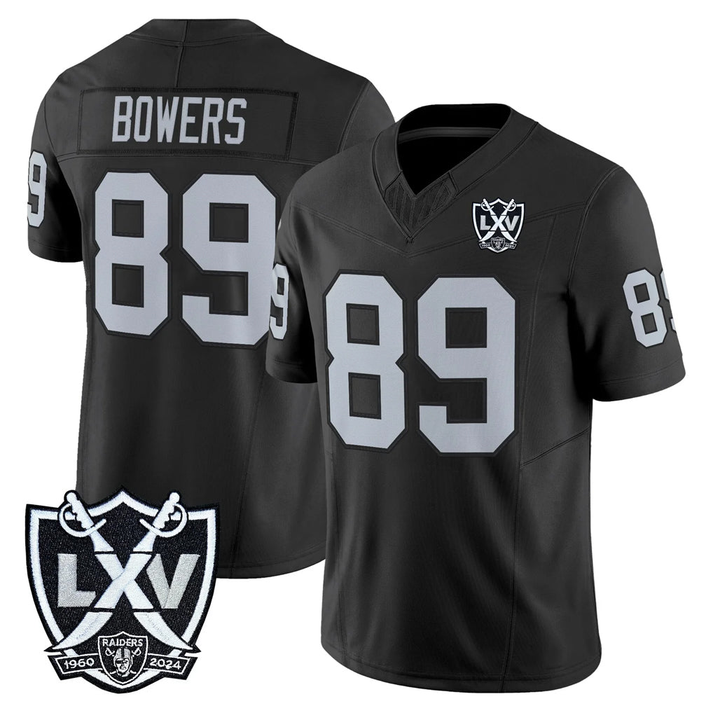 Davalo LV.Raiders #89 Brock Bowers Player Black 2026 Vapor Limited Home Game Stitched Jerseys