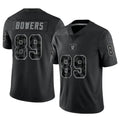 Davalo LV.Raiders #89 Brock Bowers Player RFLCTV Limited Black Stitched Jerseys