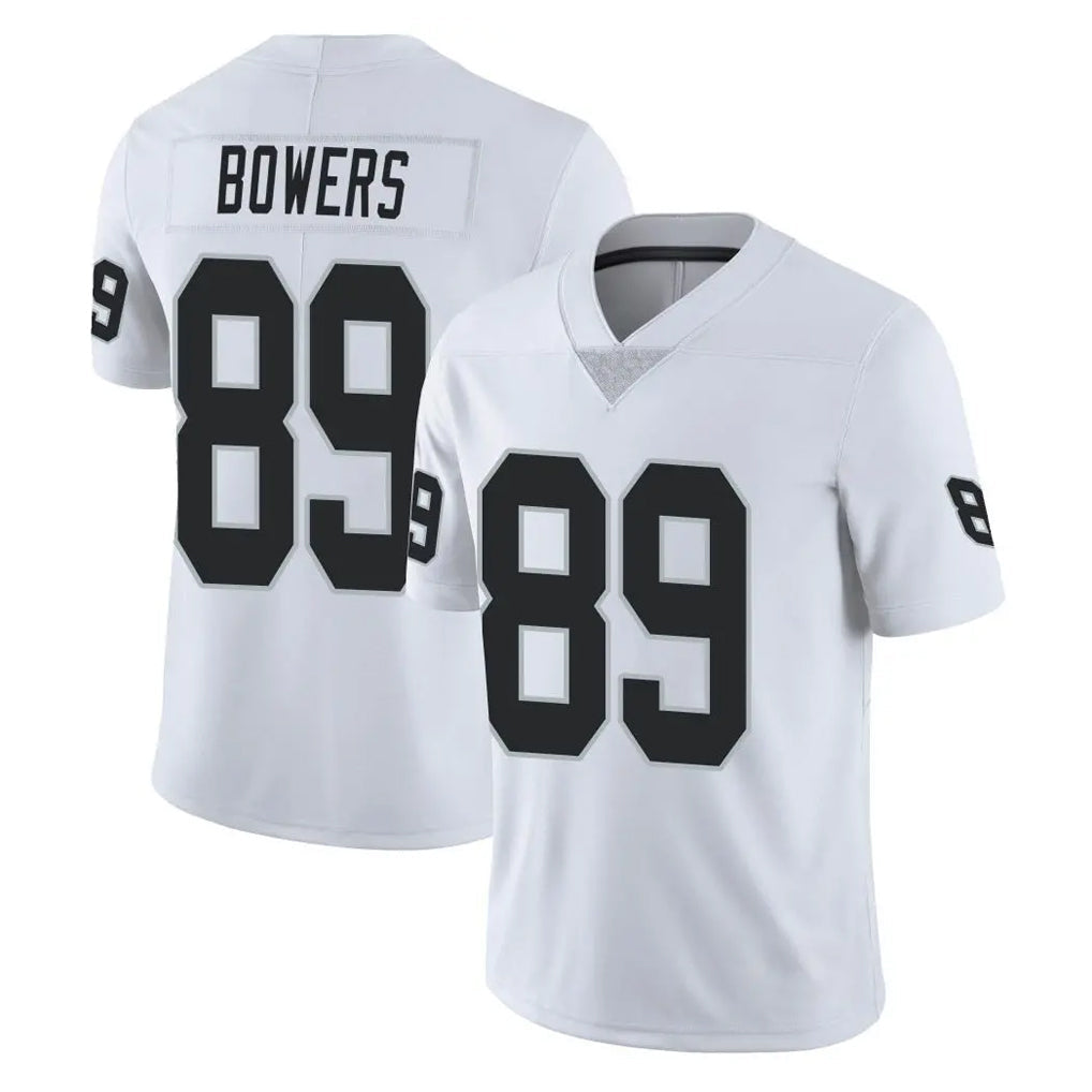 Davalo LV.Raiders #89 Brock Bowers Player White Limited Vapor Untouchable Home Game Stitched Jerseys