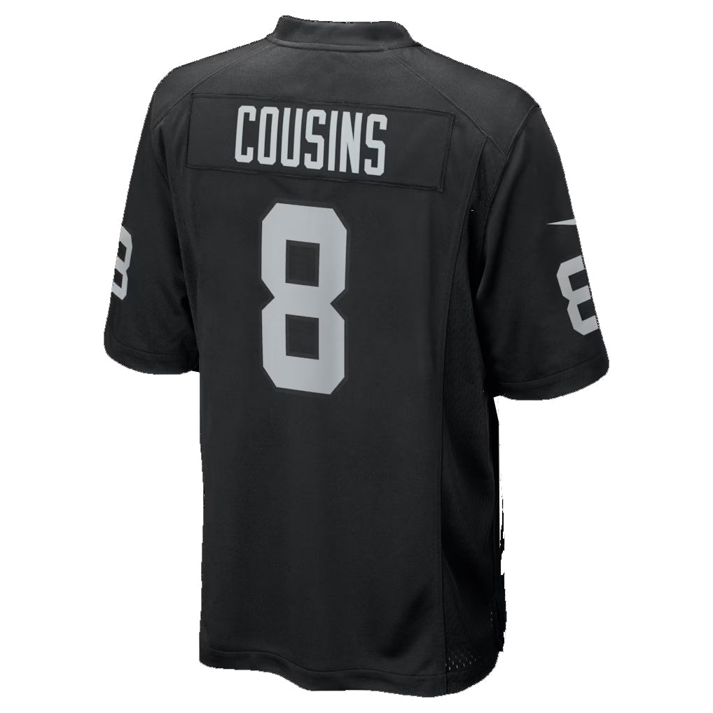 Davalo LV.Raiders #8 Kirk Cousins Black Team Game Stitched Jerseys