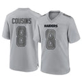 Davalo LV.Raiders #8 Kirk Cousins Player Gray Atmosphere Fashion Limited Game Stitched Jerseys