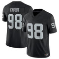 Davalo LV.Raiders #98 Maxx Crosby Black Vapor F.U.S.E. Limited Jersey American Stitched Jersey