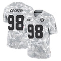 Davalo LV.Raiders #98 Maxx Crosby Player Arctic Camo Salute To Service Limited Game Stitched Jerseys
