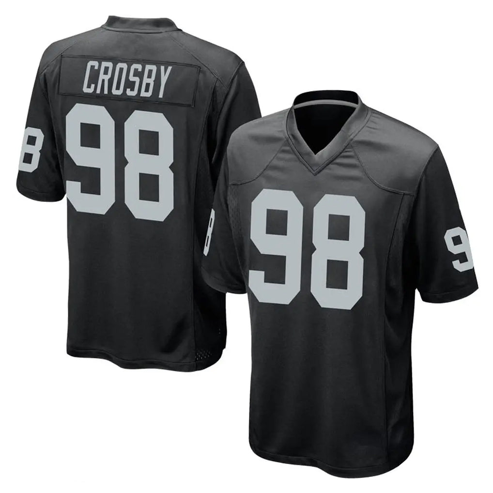 Davalo LV.Raiders #98 Maxx Crosby Player Black Home Game Stitched Jerseys
