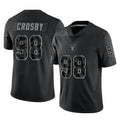 Davalo LV.Raiders #98 Maxx Crosby Player Black Reflective Limited Game Stitched Jerseys
