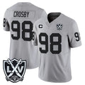 Davalo LV.Raiders #98 Maxx Crosby Player Gray 2026 Vapor Limited Home Game Stitched Jerseys