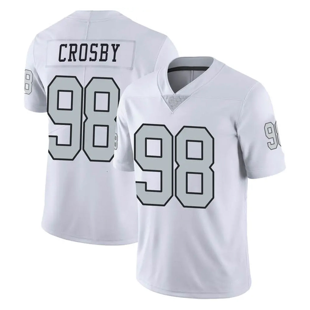 Davalo LV.Raiders #98 Maxx Crosby Player White Limited Color Rush Home Game Stitched Jerseys