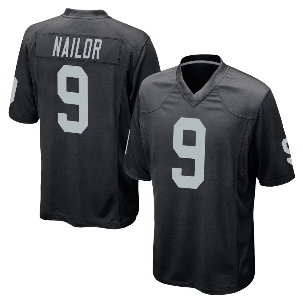 Davalo LV.Raiders #9 Jalen Nailor Player Black Home Game Stitched Jerseys