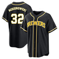 Davalo M.Brewers #32 Jacob Misiorowski Player Black Fashion Out Home Game Stitched Jerseys