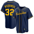 Davalo M.Brewers #32 Jacob Misiorowski Player Navy Home Game Stitched Jerseys