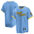 Davalo M.Brewers Blank Player Light Blue City Connect Home Game Stitched Jerseys