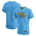 Davalo M.Brewers Blank Player Light Blue City Connect Home Limited Elite Stitched Jerseys