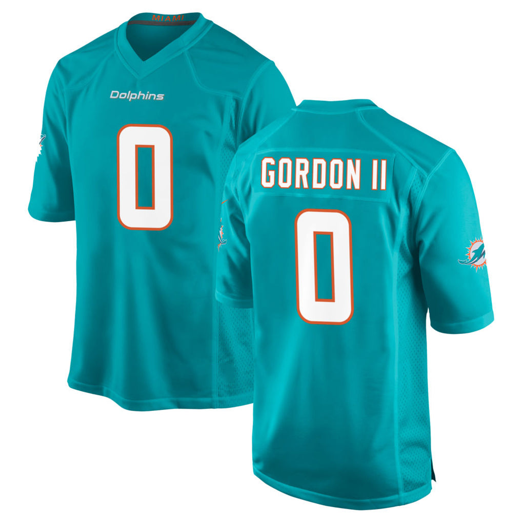 Davalo M.Dolphins #0 Ollie Gordon II Player Aqua Home Game Stitched Jerseys