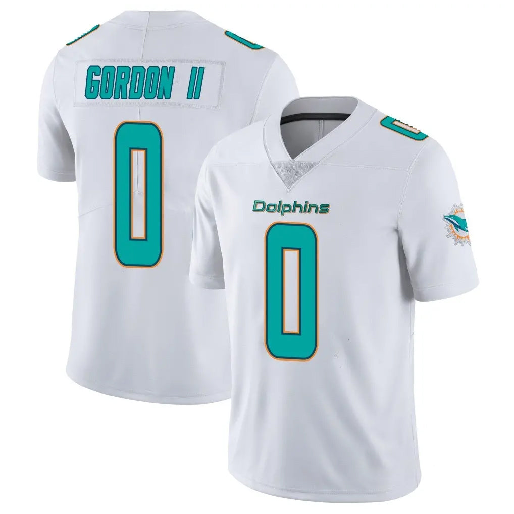 Davalo M.Dolphins #0 Ollie Gordon II Player White Limited Vapor Untouchable Home Game Stitched Jerseys