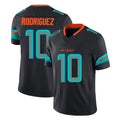 Davalo M.Dolphins #10 Jacob Rodriguez Player Black Limited Pitch Rivalries Collection Home Game Stitched Jerseys