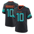 Davalo M.Dolphins #10 Jacob Rodriguez Player Black Pitch Rivalries Collection Home Game Stitched Jerseys
