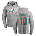 Davalo M.Dolphins #10 Jacob Rodriguez Player Gray LOGO Pullover Hoodies Limited Stitched Jerseys