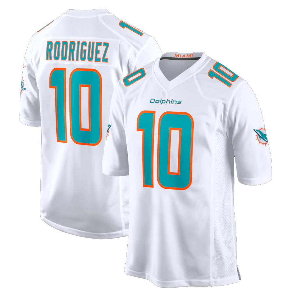 Davalo M.Dolphins #10 Jacob Rodriguez Player White Limited Home Game Stitched Jerseys