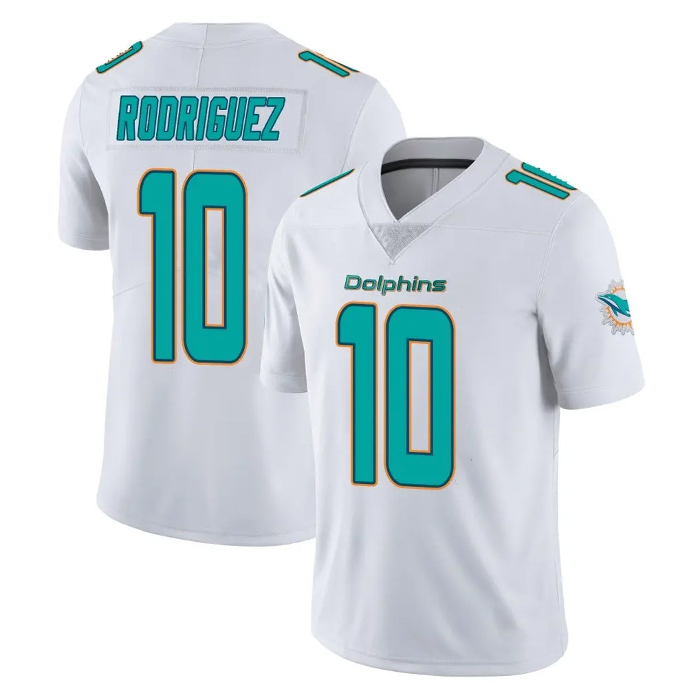 Davalo M.Dolphins #10 Jacob Rodriguez Player White Limited Vapor Untouchable Home Game Stitched Jerseys