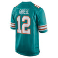 Davalo M.Dolphins #12 Bob Griese Player Aqua Home Game Stitched Jerseys