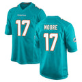 Davalo M.Dolphins #17 Trey Moore Player Aqua Home Game Stitched Jerseys
