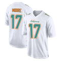 Davalo M.Dolphins #17 Trey Moore Player White Fashion Home Game Stitched Jerseys