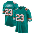 Davalo M.Dolphins #23 Zayne Anderson Player Aqua Alternate Home Game Stitched Jerseys