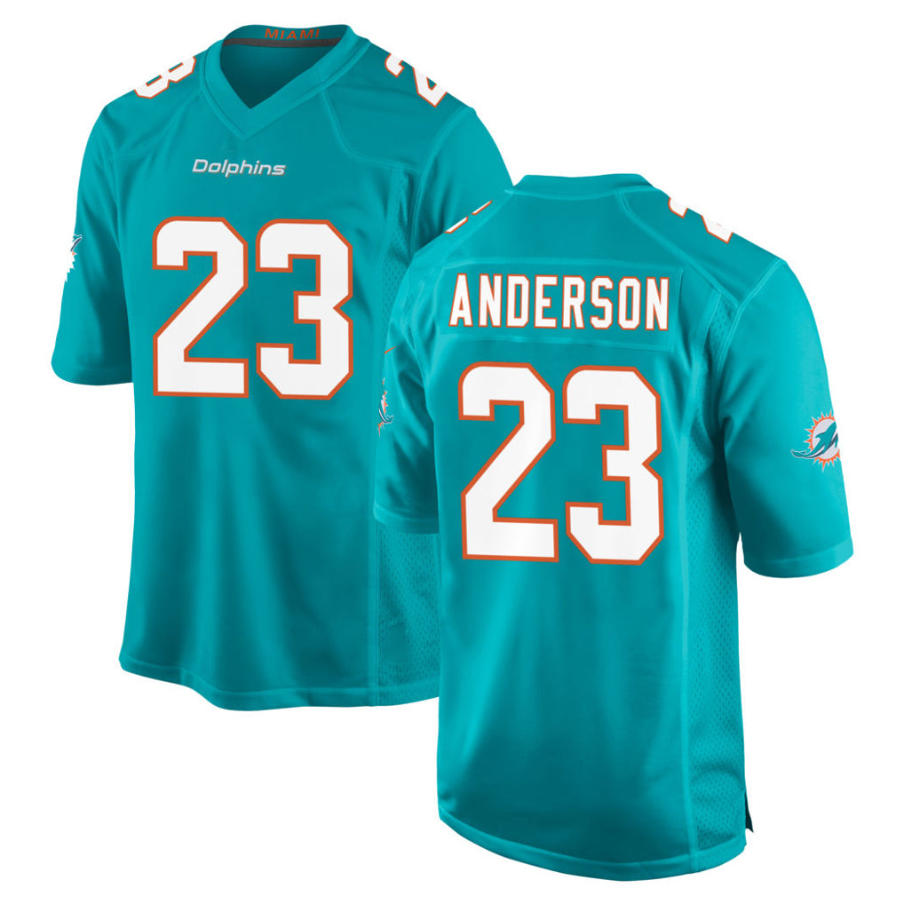 Davalo M.Dolphins #23 Zayne Anderson Player Aqua Home Game Stitched Jerseys