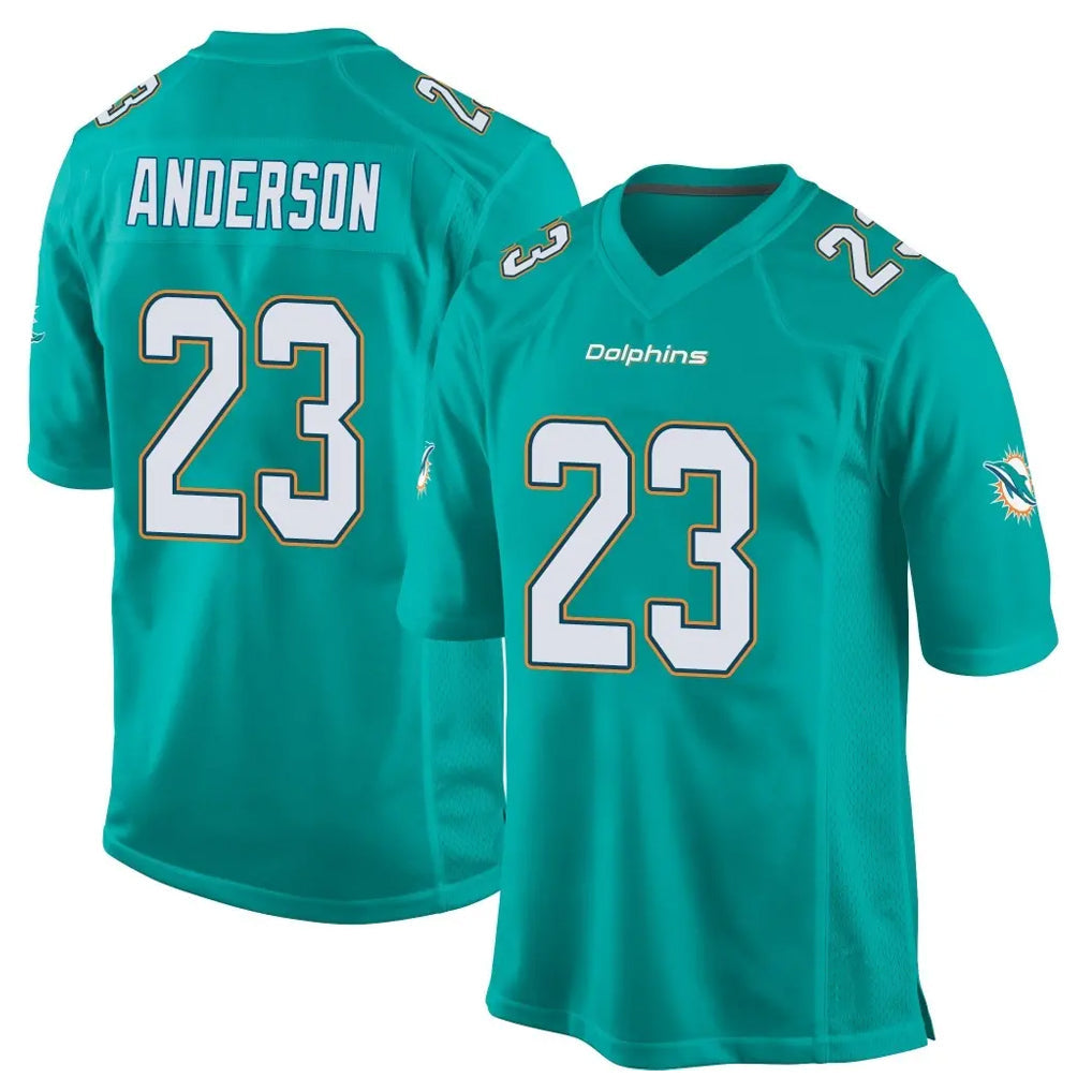 Davalo M.Dolphins #23 Zayne Anderson Player Aqua Team Color Home Game Stitched Jerseys