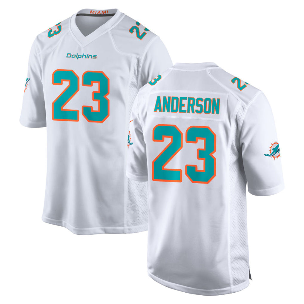 Davalo M.Dolphins #23 Zayne Anderson Player White Limited Home Game Stitched Jerseys