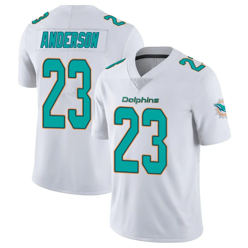Davalo M.Dolphins #23 Zayne Anderson Player White Limited Vapor Untouchable Home Game Stitched Jerseys