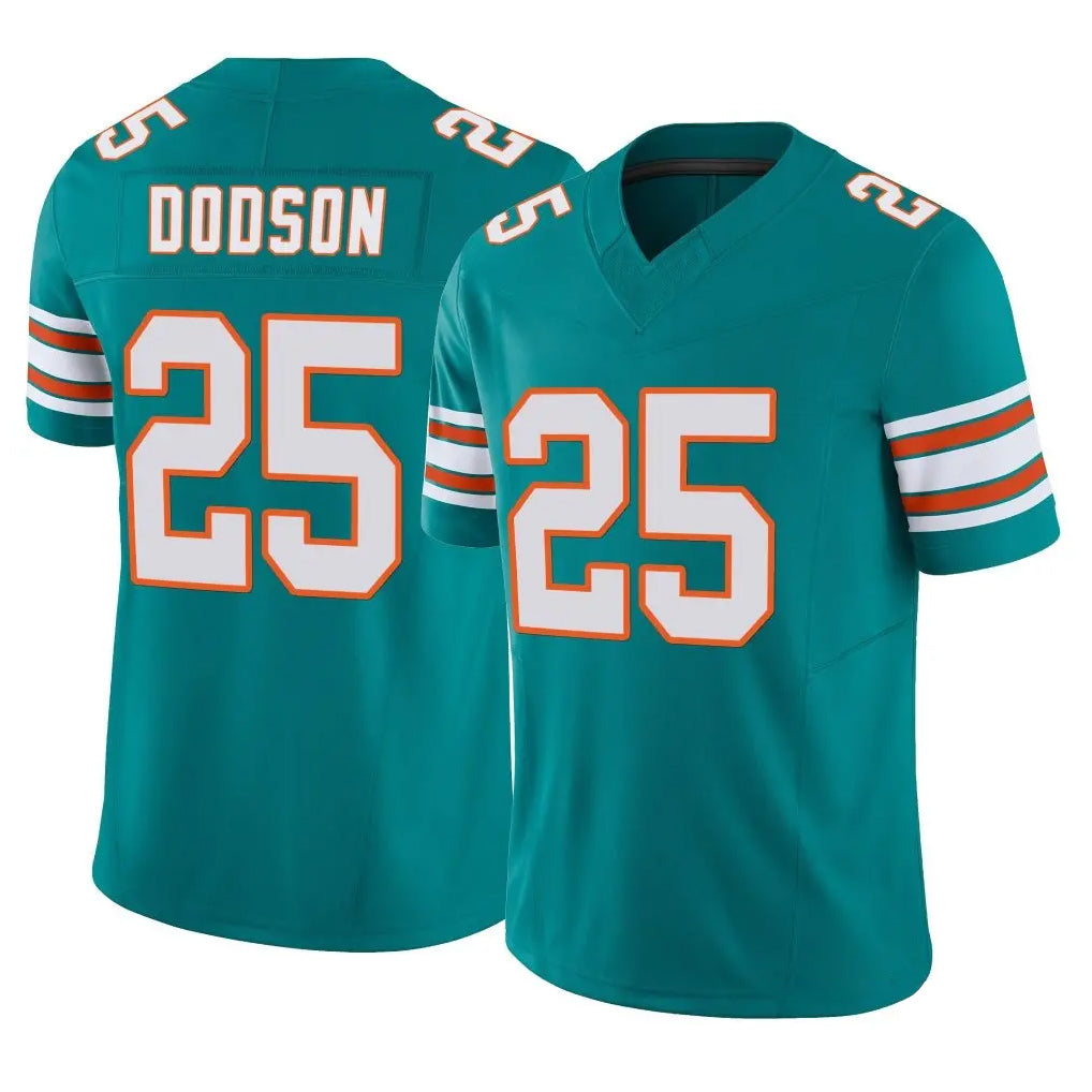 Davalo M.Dolphins #25 Tyrel Dodson Player Aqua Limited Alternate Vapor F.U.S.E. Home Game Stitched Jerseys