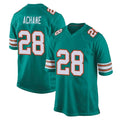 Davalo M.Dolphins #28 De'Von Achane Player Aqua Alternate Home Game Stitched Jerseys