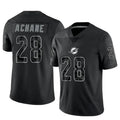 Davalo M.Dolphins #28 De??£¤Von Achane Player Black RFLCTV Limited Stitched Jerseys